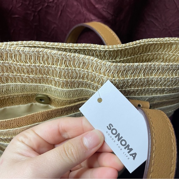 Sonoma Tan Stripe Tote Bag - Picture 4 of 8